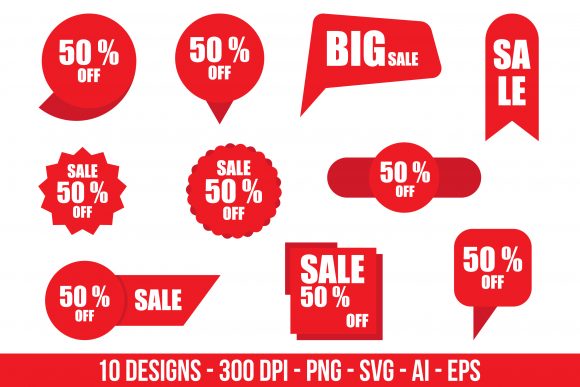 Download Discount Stickers Clipart Set. - Premium Resources