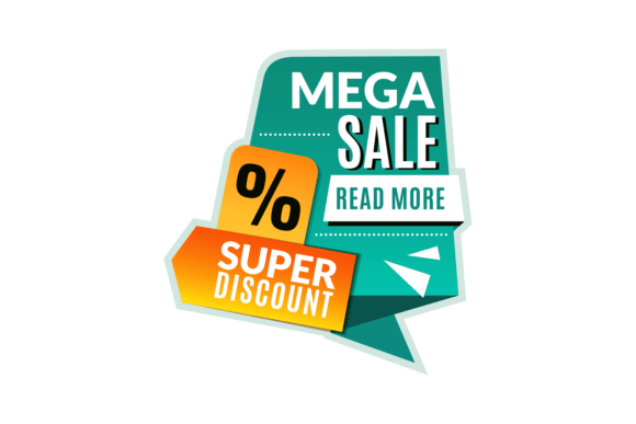 Download Mega Sale Tag. Super Discount Promotiona - Premium Resources
