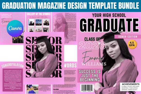 Download Graduation Magazine Design Template - Graduation Collection