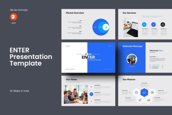 Download Enter PowerPoint Presentation Template - Presentation Collection
