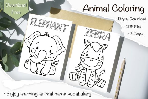 Download Animal Cute Template Doodles Coloring - Cute Collection