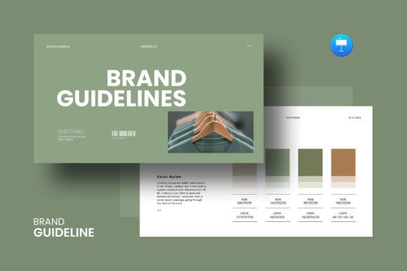 Download Brand Guidelines Keynote Template - Brand Collection