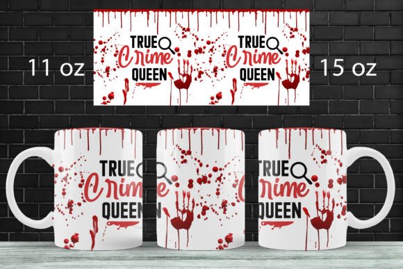 Download True Crime Mug Wrap Sublimation Png 15oz - Crime Collection