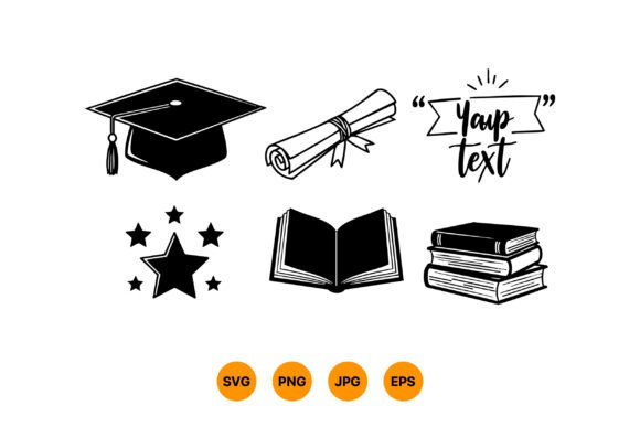 Download Graduation Cap Diploma Scroll Book Stack - Graduation Collection
