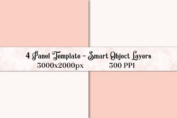 Download 4 Panel PS Template with Smart Objects - Smart objects Collection