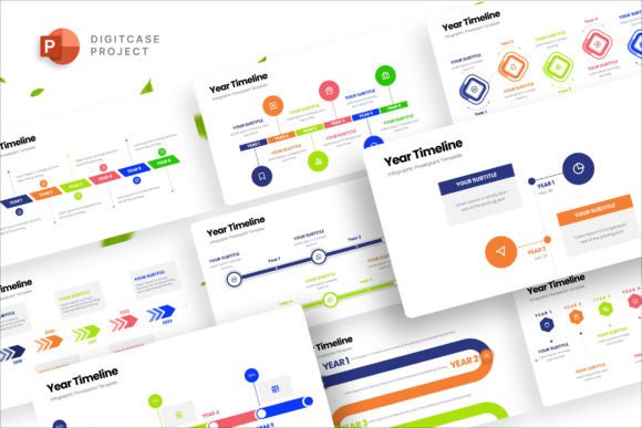 Download Year Timeline Infographic Presentation - Presentation Collection