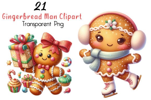 Download Cute Gingerbread Man Clipart - Cute Collection