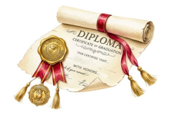 Download Graduation Diploma Certificate Scroll - Graduation Collection