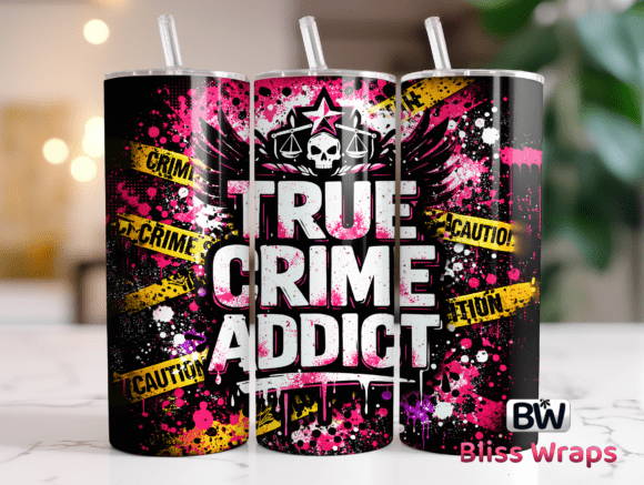 Download True Crime Tumbler Wrap Sublimation - Crime Collection